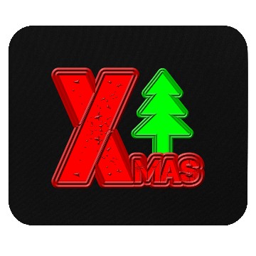 Discover Festive Christmas Tree and XMAS Typography Mouse Pads