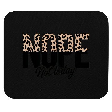 Discover Leopard Print Motif with Bold Typography Mouse Pads