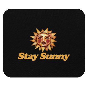 Discover Sun and Smiley Face Motivational Design Mouse Pads
