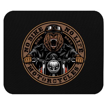 Discover Roaring Bear Motorcycle Bike Life Mouse Pads