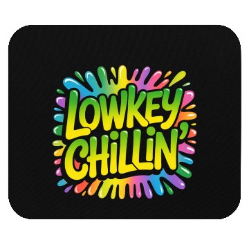 Discover Retro Psychedelic Colorful Typography Mouse Pads