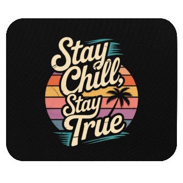 Discover Chill Vibes Sunset Illustration Mouse Pads