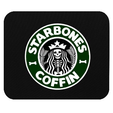 Discover Starbones Coffin Mouse Pads