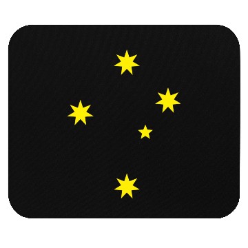 Discover Aussie Green and Gold Southern Cross Mouse Pads