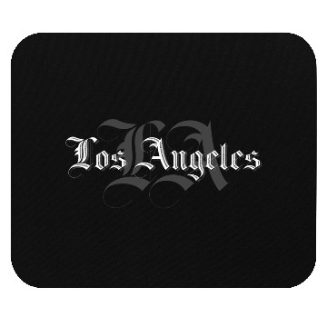 Discover Los Angeles BlackLetter Mouse Pads