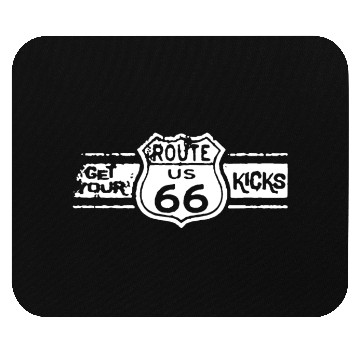 Discover Get Your Kicks Route 66 Mechanics Work Classic Car Mouse Pads