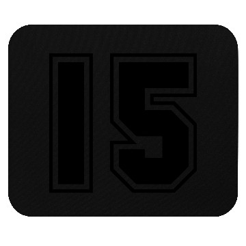 Discover College jersey letter 15 Mouse Pads