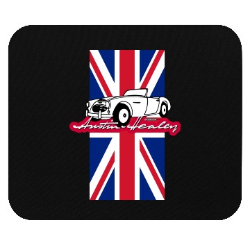 Discover Classic Austin-Healey script and illustration Mouse Pads