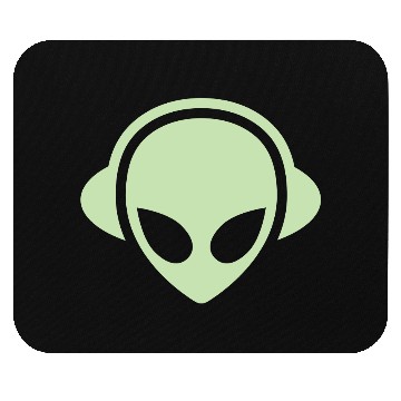 Discover Alien headphones Glow in the dark Mouse Pads