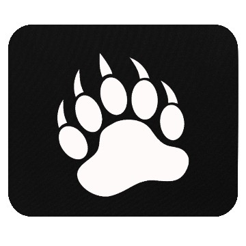 Discover White Bear Paw Mouse Pads