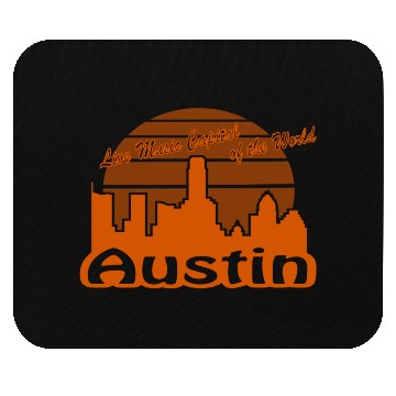 Discover Austin Texas burnt orange Mouse Pads