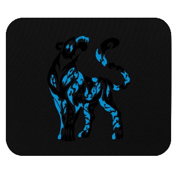 Discover darr leopard tribal 02 Mouse Pads