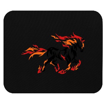 Discover darr horse flame 11 Mouse Pads