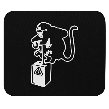 Discover Banksy Detinator Monkey Outline Mouse Pads