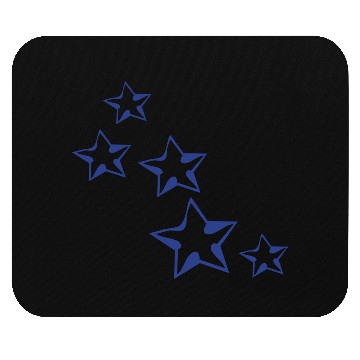 Discover blue stars pattern Mouse Pads