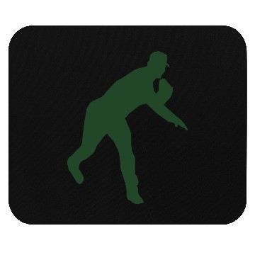 Discover Baseball pitcher throwing a pitch Mouse Pads