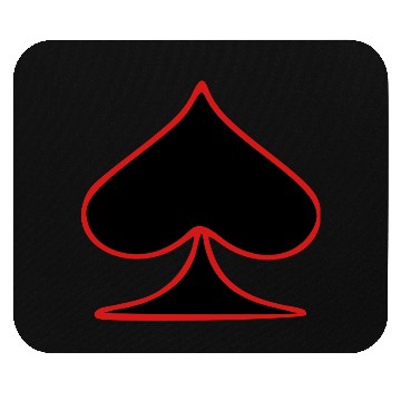 Discover Outlined Spades card shape Mouse Pads