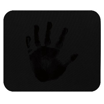 Discover Black Handprint Graphic Design Picture Mouse Pads