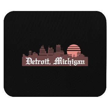 Discover Detroit Linesky Mouse Pads