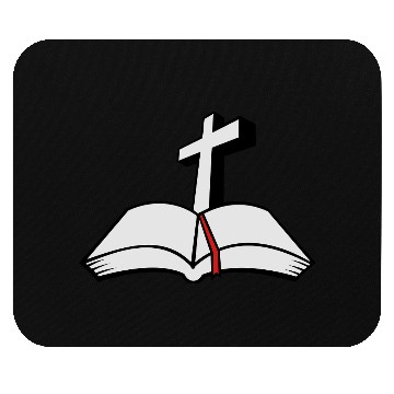 Discover cross open bible 3c Mouse Pads