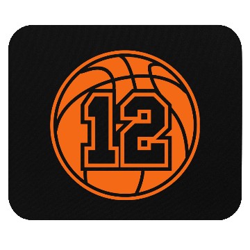 Discover 12 Basketball Vector 1_color TAS Mouse Pads