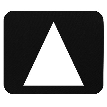 Discover White Triangle Mouse Pads