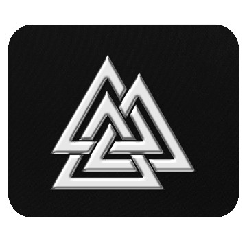 Discover Valknut, Wotan's Knot, Walknot, Odin, Valhalla Mouse Pads