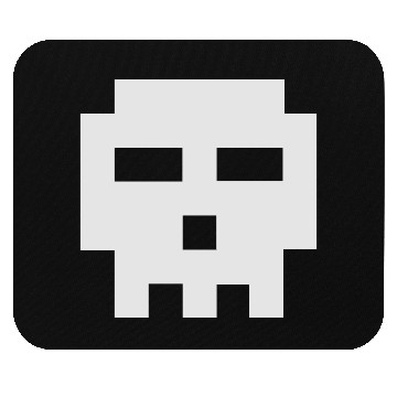 Discover Scott Pilgrim 8-bit Skull Vector Mouse Pads