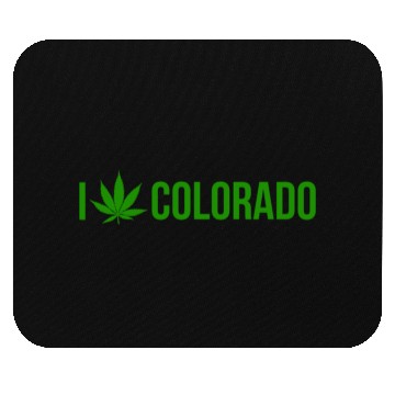 Discover I Love Colorado Marijuana Mouse Pads