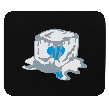 Discover Ice Cube Heart Mouse Pads