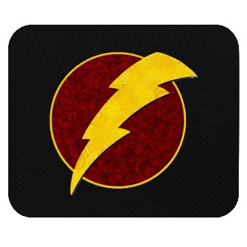 Discover Retro Super Hero Lightning Bolt Mouse Pads
