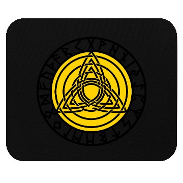 Discover Triple Triquetra, Rune Circle, Trinity, Perfection Mouse Pads