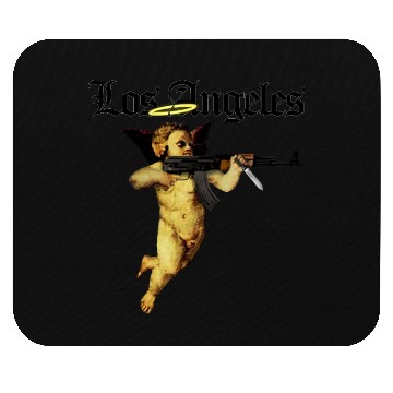 Discover Los Angeles Angel with AK 47 Mouse Pads