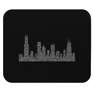 Discover Hog Butcher Chicago Skyline Mouse Pads