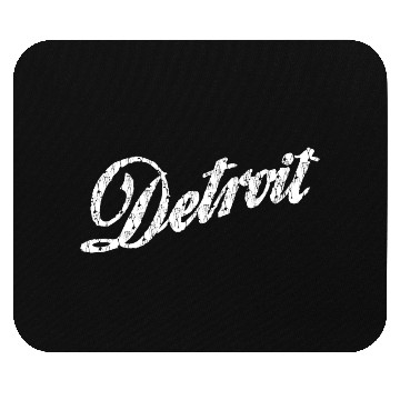 Discover Old Vintage Detroit Retro Script Mouse Pads