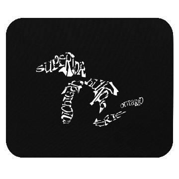 Discover Great Lakes Words Design Mouse Pads