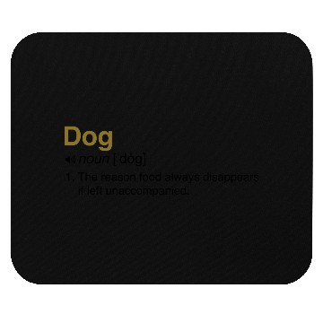 Discover Funny Dog Definition Mouse Pads