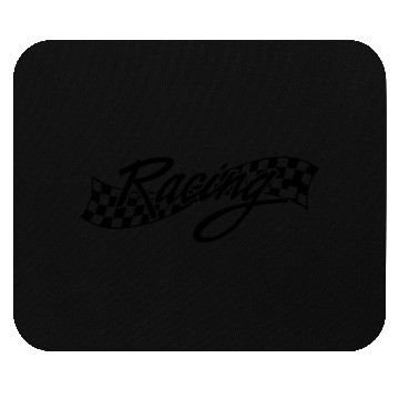 Discover Racing - Racer - Checkered Flag Mouse Pads