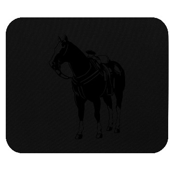 Discover standing horse western Mouse Pads