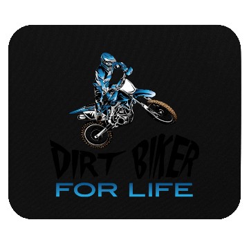 Discover Dirt Biker For Life Blue Mouse Pads