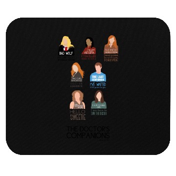 Discover Doctor Who Companions (alternate version) Mouse Pads