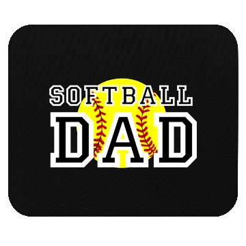 Discover Softball Dad Mouse Pads