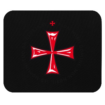Discover Cross Knights Templar Crusader non nobis domine Mouse Pads