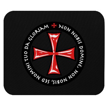 Discover Cross Knights Templar Crusader non nobis domine Mouse Pads