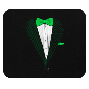 Discover St.Patrick's Day Green Tuxedo Costume Mouse Pads