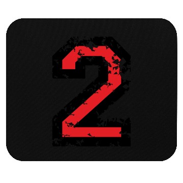 Discover Number 2 (Distressed Red) Mouse Pads