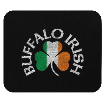 Discover Buffalo Irish Shamrock Flag Clothing Mouse Pads