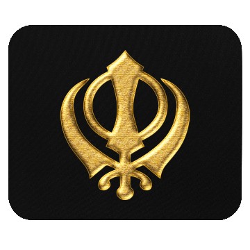 Discover Khanda Sikh Symbol Swords Religion Sikhism Mouse Pads