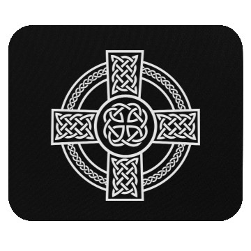 Discover Celtic Cross Ireland Intricate Knotwork Design Mouse Pads