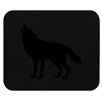 Discover Howling Wolf (Silhouette) Mouse Pads